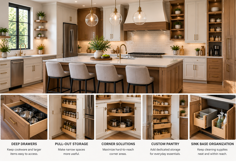 Custom Made Kitchen Cabinets
